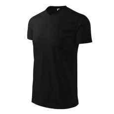 MALFINI, a.s. Heavy V-neck póló unisex fekete M