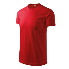MALFINI, a.s. Heavy V-neck póló unisex piros XL férfi póló