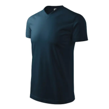 MALFINI, a.s. Heavy V-neck póló unisex tengerészkék L férfi póló