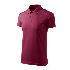 MALFINI, a.s. Single J. galléros póló férfi garnet XL