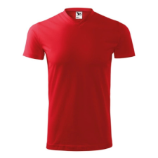 Malfini ADL111 HEAVY V-nyakú póló (piros, 3XL) Malfini munkaruha