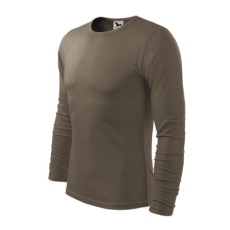 Malfini ADL119 FIT-T Hosszú ujjú férfi póló (army, S) Malfini