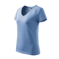 Malfini ADL128 DREAM V-nyakú Női póló (égszínkék, XL) Malfini munkaruha