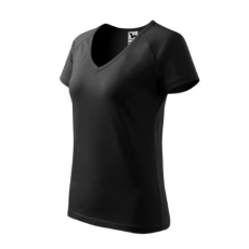 Malfini ADL128 DREAM V-nyakú Női póló (fekete, 3XL) Malfini