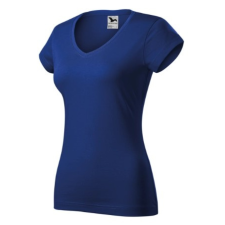 Malfini ADL162 FIT V-nyakú Női póló (királykék, XL) Malfini munkaruha