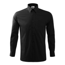 Malfini ADL209 STYLE Hosszú ujjú férfi ing (fekete, XL) Malfini