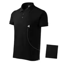 Malfini ADL212 COTTON Galléros férfi póló (fekete, 3XL) Malfini
