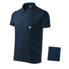 Malfini ADL212 COTTON Galléros férfi póló (tengerkék, S) Malfini