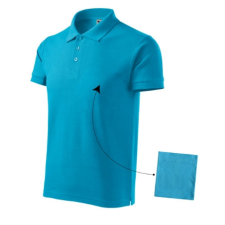 Malfini ADL212 COTTON Galléros férfi póló (türkiz, S) Malfini munkaruha