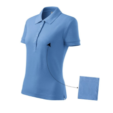 Malfini ADL213 COTTON Galléros női póló (égszínkék, XS) Malfini