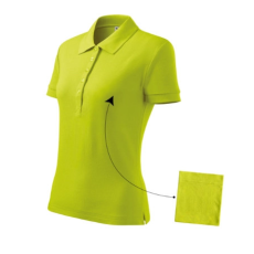 Malfini ADL213 COTTON Galléros női póló (lime, L) Malfini