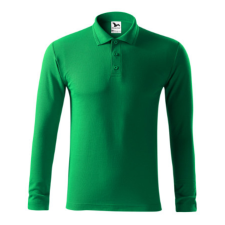 Malfini ADL221 PIQUE Galléros hosszú ujjú férfi póló (fűzöld, 3XL) Malfini munkaruha