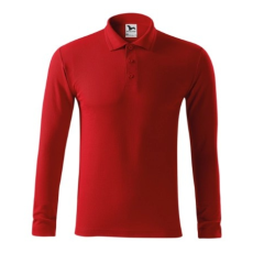 Malfini ADL221 PIQUE Galléros hosszú ujjú férfi póló (piros, XL) Malfini