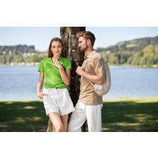 Malfini ADL223 SINGLE J. Galléros női póló (almazöld, XL) Malfini munkaruha