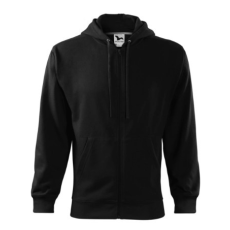 Malfini ADL410 TRENDY ZIPPER Cipzáros férfi pulóver (fekete, M) Malfini