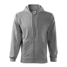 Malfini ADL410 TRENDY ZIPPER Cipzáros férfi pulóver (sötétszürke, L) Malfini munkaruha