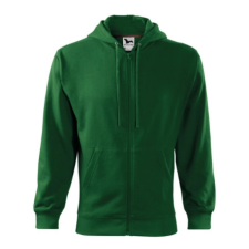 Malfini ADL410 TRENDY ZIPPER Cipzáros férfi pulóver (üvegzöld, XL) Malfini munkaruha