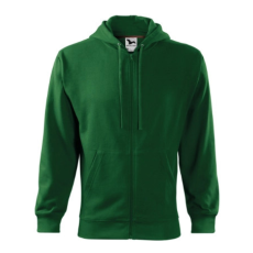 Malfini ADL410 TRENDY ZIPPER Cipzáros férfi pulóver (üvegzöld, XXL) Malfini