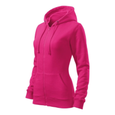 Malfini ADL411 TRENDY ZIPPER Cipzáros női pulóver (bíborszín, XS) Malfini női pulóver, kardigán