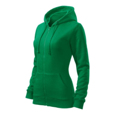 Malfini ADL411 TRENDY ZIPPER Cipzáros női pulóver (fűzöld, XXL) Malfini női pulóver, kardigán