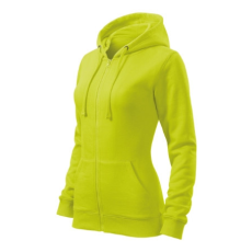 Malfini ADL411 TRENDY ZIPPER Cipzáros női pulóver (lime, S) Malfini