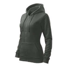 Malfini ADL411 TRENDY ZIPPER Cipzáros női pulóver (sötét palakő, S) Malfini