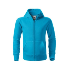 Malfini ADL412 TRENDY ZIPPER Cipzáros gyerek pulóver (türkiz, 122 cm/6 éves) Malfini munkaruha