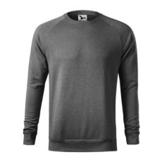 Malfini ADL415 MERGER Férfi pulóver (melírozott fekete, 3XL) Malfini - KIFUTÓ TERMÉK!!!
