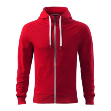 Malfini ADL452 VOYAGE Cipzáros férfi pulóver (F1 piros, 3XL) Malfini munkaruha