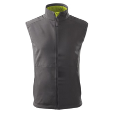 Malfini ADL517 VISION Férfi softshell mellény (acélszürke, M) Malfini