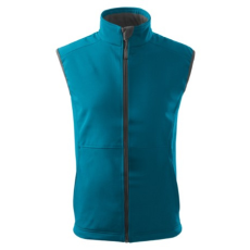 Malfini ADL517 VISION Férfi softshell mellény (sötét türkiz, 3XL) Malfini