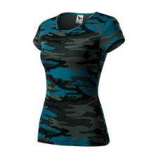 Malfini ADLC22 CAMO PURE Női terepszínű póló (terepszín kék, XL) Malfini munkaruha