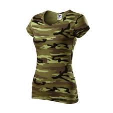 Malfini ADLC22 CAMO PURE Női terepszínű póló (terepszín zöld, L) Malfini munkaruha