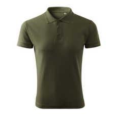 Malfini ADLF03 PIQUE FREE Galléros Férfi póló (military, L) Malfini