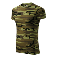 Malfini Camouflage póló unisex zöld terepszín XS munkaruha
