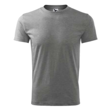 Malfini Classic New pamut póló unisex sötétszürke melírozott L férfi póló