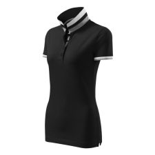 Malfini Collar Up galléros póló női fekete S munkaruha