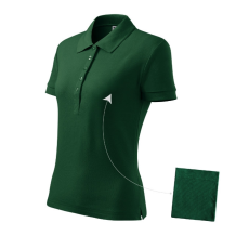 Malfini Cotton galléros póló női dark green XS