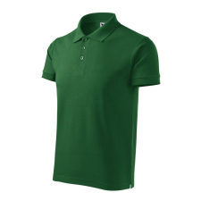 Malfini Cotton Heavy galléros póló férfi üvegzöld S munkaruha