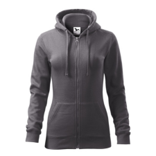 Malfini Felső női Trendy Zipper 411 acélszürke XS méret munkaruha