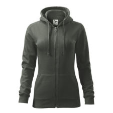 Malfini Felső női Trendy Zipper 411 sötét palakő XS méret munkaruha