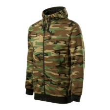 Malfini Férfi pulóver, Camo Zipper C19, Malfini M Brown Camouflage férfi pulóver, kardigán