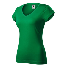 Malfini Fit V-neck póló női fűzöld S munkaruha