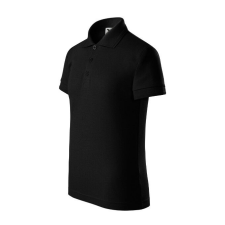 Malfini Pique Polo galléros póló gyerek fekete 146 cm/10 éves munkaruha