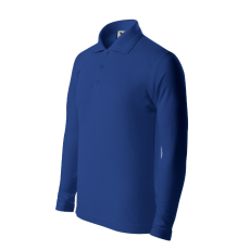 Malfini Pique Polo LS galléros póló gyerek királykék 146 cm/10 éves
