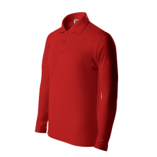 Malfini Pique Polo LS galléros póló gyerek piros 134 cm/8 éves