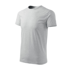 Malfini Póló férfi Basic 129 világosszürke melírozott 5XL méret