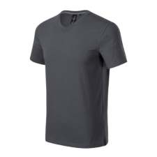 MALFINI Premium Action V-neck póló férfi light anthracite L munkaruha