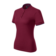 MALFINI Premium Diamond galléros póló női garnet XL