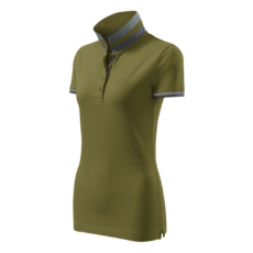 MALFINI Premium Galléros póló női Collar Up 257 avokádózöld L méret